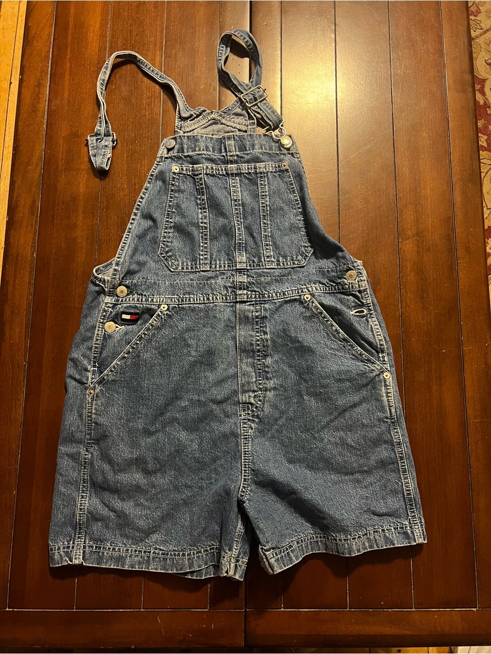 Vintage Tommy Hilfiger Denim Blue Short Overalls